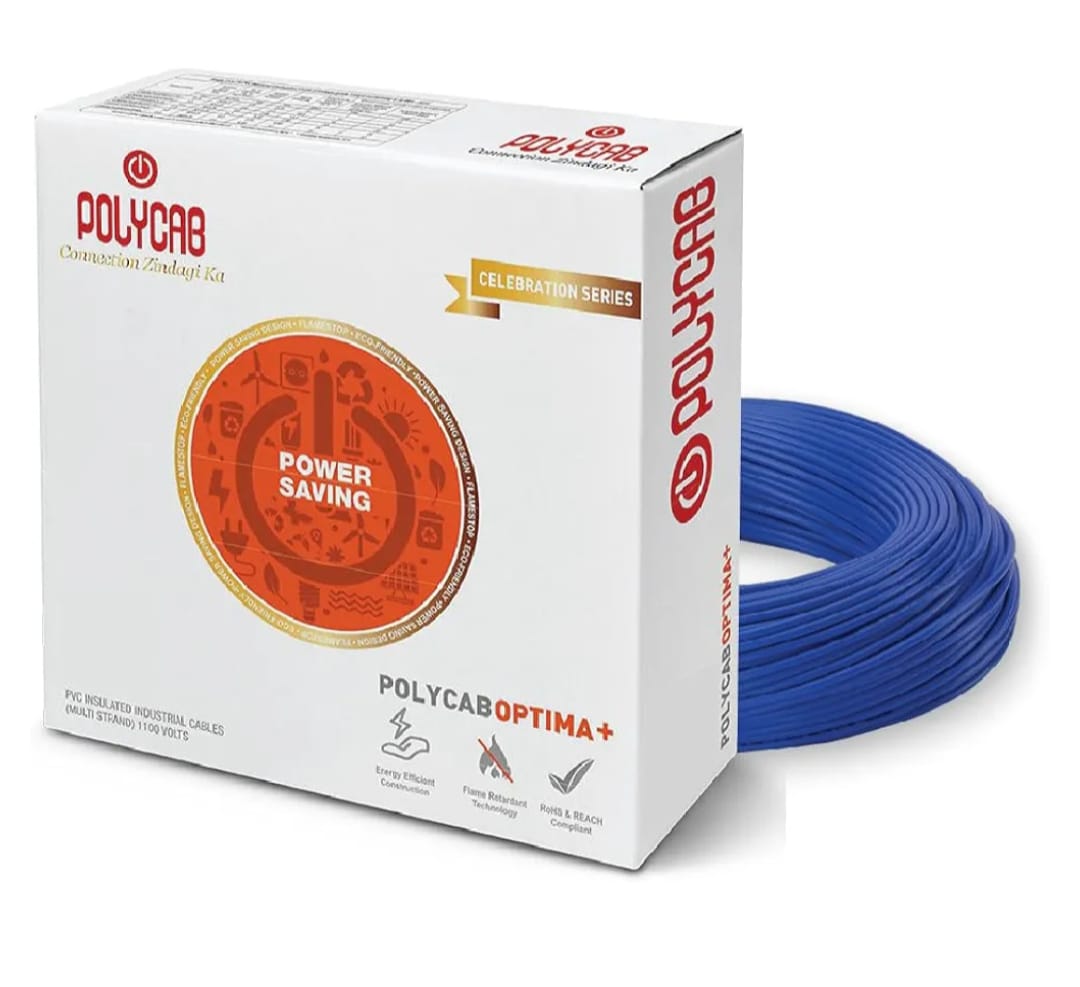 POLYCAB OPTIMA PLUS, 90m [0.75 sq. mm, Blue]